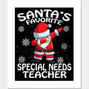 Santas Favorite Special Needs Teacher Christmas Posters and Art